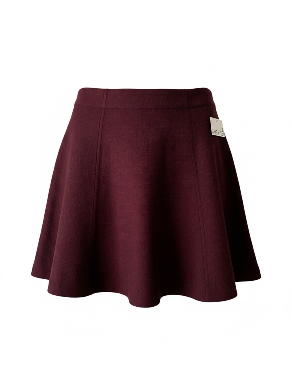 NWT Nine West wine Circle Skirt fall flannel cottagecore collegiate cozy casual